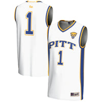 #1 Pitt Panthers GameDay Greats Lightweight Basketball Jersey - White