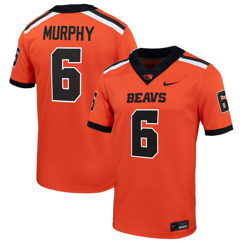 Maalik Murphy Oregon State Beavers Nike Home NIL Football Game Jersey - Orange