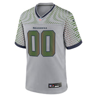 Seattle Seahawks Nike Gray 2025 Rivalries Collection Custom Game Jersey