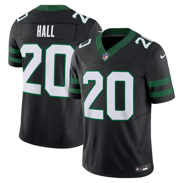 New York Jets Breece Hall Nike Legacy Black Alternate Vapor F.U.S.E. Limited Jersey