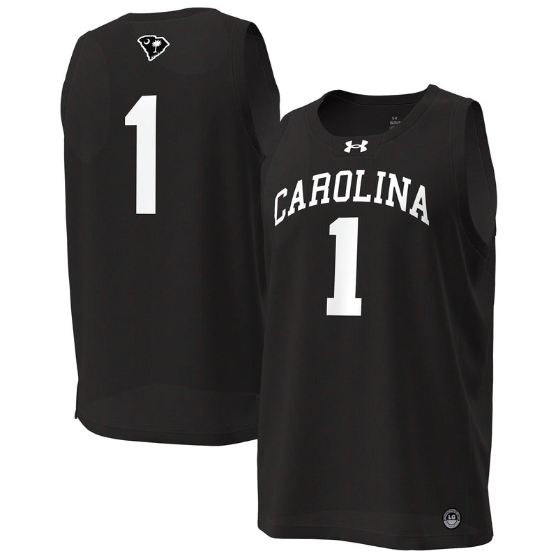 South Carolina Gamecocks Under Armour #1 Replica Basketball Jersey - Black