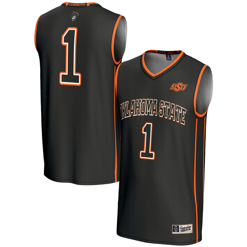 #1 Oklahoma State Cowboys GameDay Greats Lightweight Basketball Jersey - Black