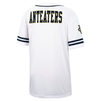 Colosseum White UC Irvine Anteaters Free Spirited Mesh Button-Up Baseball Jersey