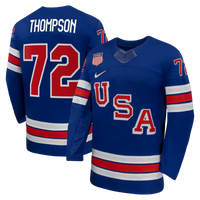 US Hockey Tage Thompson Nike Royal 2026 Home Replica Jersey