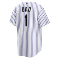 Colorado Rockies Nike White #1 Dad Home Replica Jersey