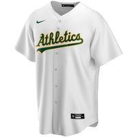 Athletics Nike White Home Replica Custom Jersey