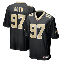New Orleans Saints Khristian Boyd Nike Black Game Jersey