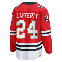 Chicago Blackhawks Sam Lafferty Fanatics Red Centennial Breakaway Player Jersey