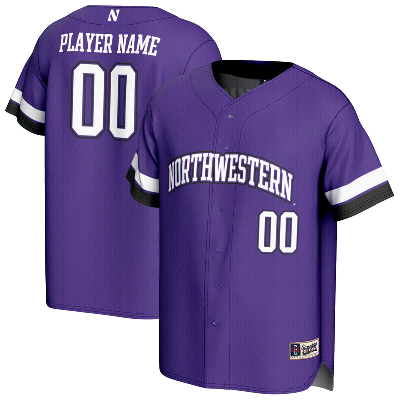 Northwestern Wildcats GameDay Greats NIL Pick-A-Player Lightweight Collegiate Baseball Fashion Jersey - Purple