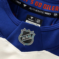 Edmonton Oilers Fanatics Light Beige Alternate Authentic Pro Jersey