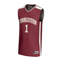 #1 Charleston Cougars GameDay Greats Lightweight Collegiate Basketball Fashion Jersey - Maroon