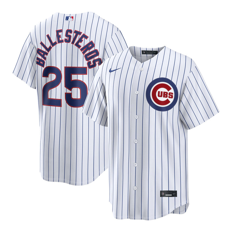 Chicago Cubs Moisés Ballesteros Nike White Home Replica Jersey