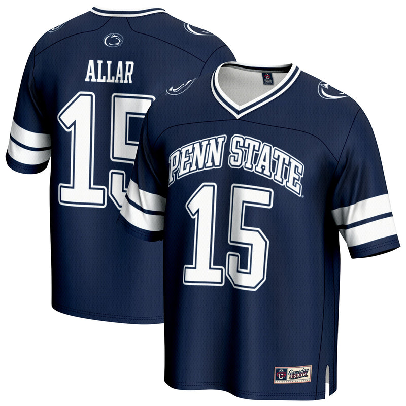 Drew Allar Penn State Nittany Lions GameDay Greats NIL Lightweight Football Player Jersey - Navy