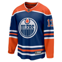 Edmonton Oilers Mattias Janmark Fanatics Royal Home Breakaway Jersey