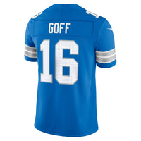 Detroit Lions Jared Goff Nike Blue Team Vapor F.U.S.E. Stitched Limited Jersey
