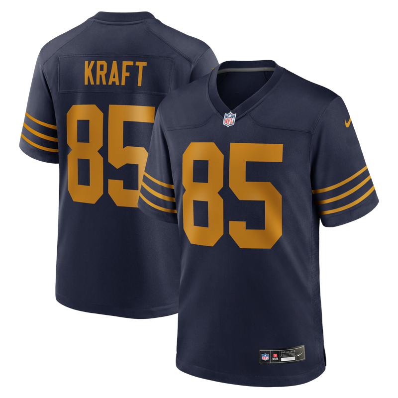 Green Bay Packers Tucker Kraft Nike Navy Alternate Game Jersey