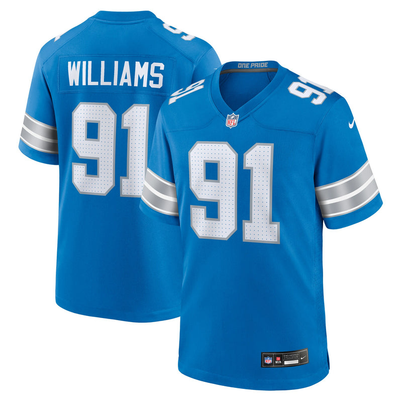 Detroit Lions Tyleik Williams Nike Blue Team Game Jersey