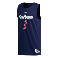 #1 South Alabama Jaguars adidas Replica Basketball Jersey - Navy