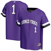 TCU Horned Frogs GameDay Greats Lightweight Collegiate Baseball Fashion Jersey - Purple