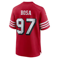 San Francisco 49ers Nick Bosa Nike Scarlet Alternate Game Jersey