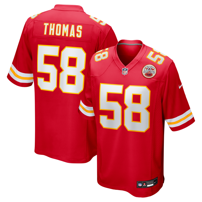 Kansas City Chiefs Derrick Thomas Nike Red Game Retired Player Jersey