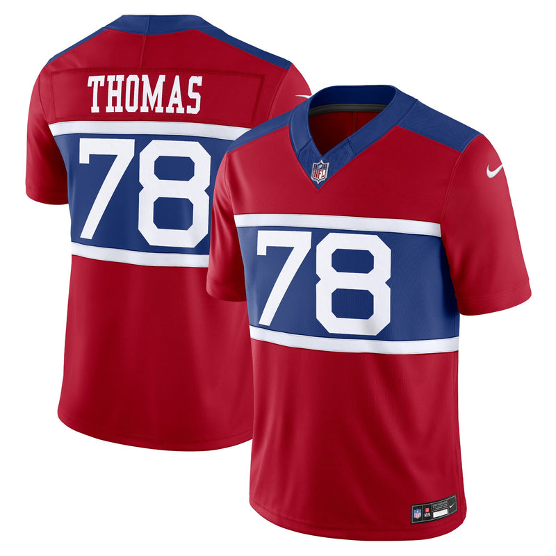 New York Giants Andrew Thomas Nike Century Red Alternate Vapor F.U.S.E. Limited Jersey