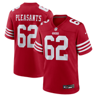 San Francisco 49ers Austen Pleasants Nike Scarlet Team Game Jersey