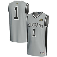 #1 Colorado Buffaloes GameDay Greats Replica Lightweight Basketball Jersey - Gray