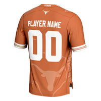 Texas Longhorns GameDay Greats Icon Print NIL Pick-A-Player Football Jersey - Texas Orange
