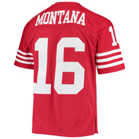 San Francisco 49ers Joe Montana Mitchell & Ness Scarlet Legacy Replica Jersey