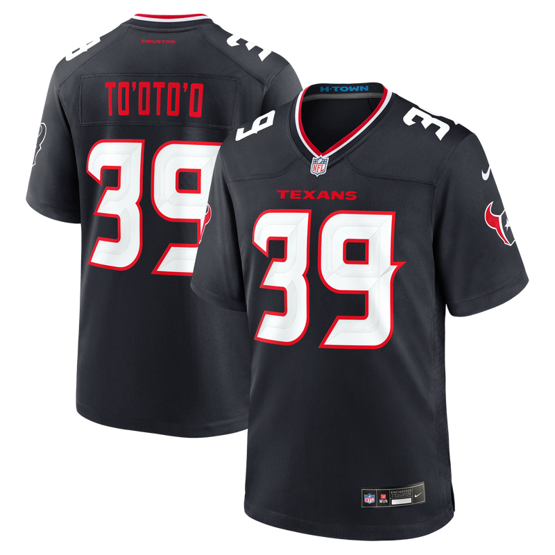 Houston Texans Henry To'oto'o Nike Navy Team Game Jersey