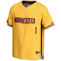 #1 Minnesota Golden Gophers GameDay Greats Lightweight Baseball Jersey - Gold