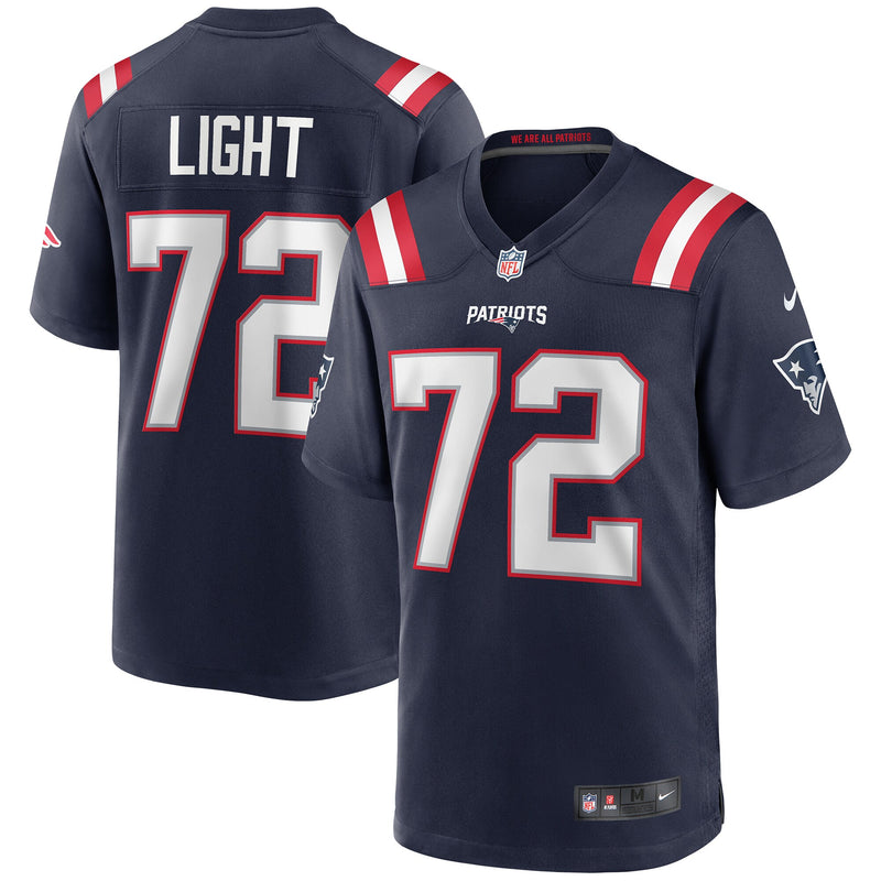 New England Patriots Matt Light Nike Navy Game Retired Player Jersey