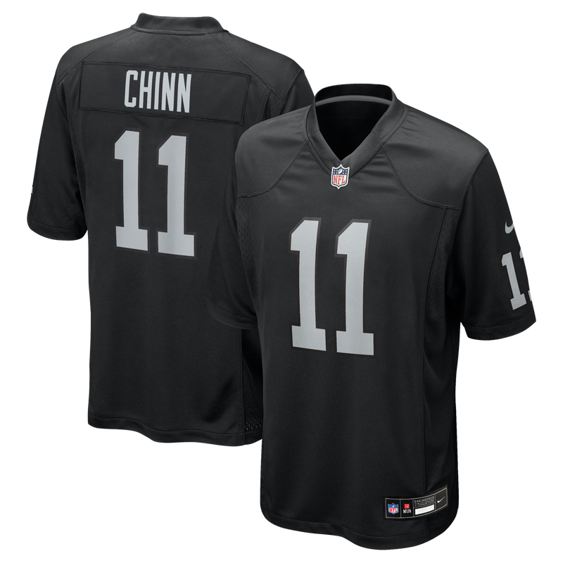 Las Vegas Raiders Jeremy Chinn Nike Black Team Game Jersey