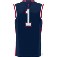 #1 Duquesne Dukes GameDay Greats Lightweight Basketball Jersey - Navy