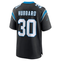 Carolina Panthers Chuba Hubbard Nike Black Team Game Jersey