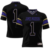 #1 James Madison Dukes GameDay Greats Endzone Football Jersey - Black