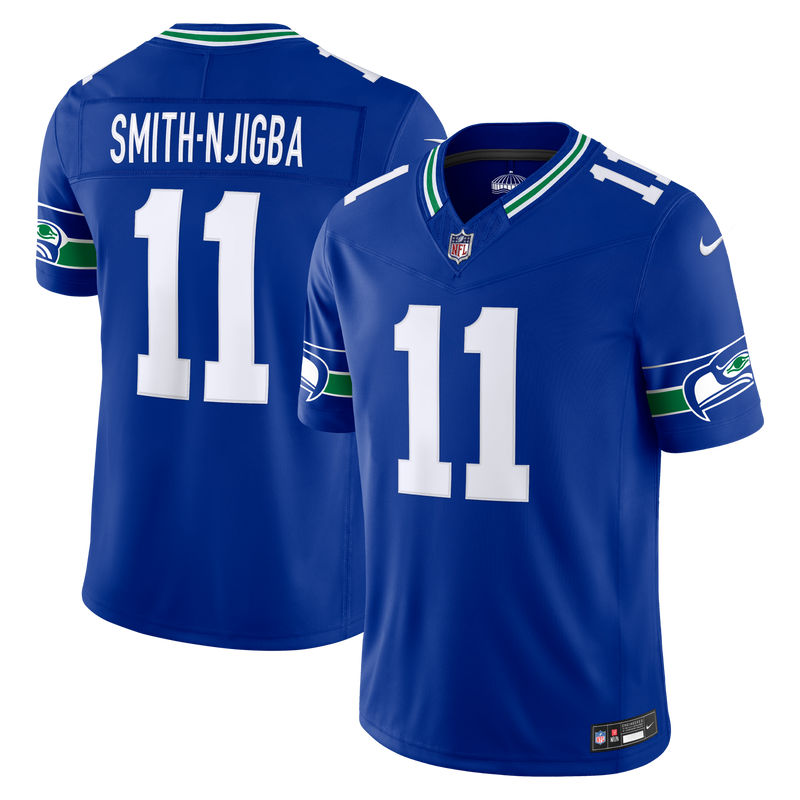 Seattle Seahawks Jaxon Smith-Njigba Nike Royal Alternate Vapor F.U.S.E. Stitched Limited Jersey