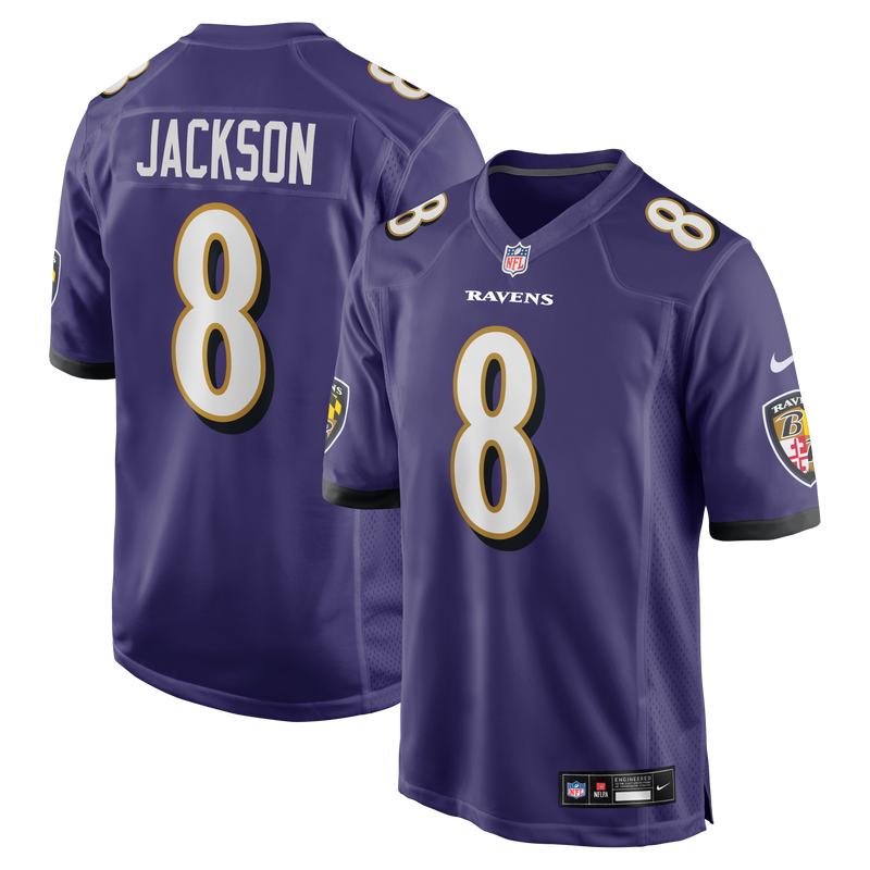 Baltimore Ravens Lamar Jackson Nike Purple Game Jersey