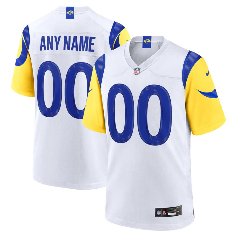 Los Angeles Rams Nike White Custom Game Jersey
