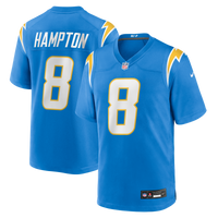 Los Angeles Chargers Omarion Hampton Nike Powder Blue Team Game Jersey