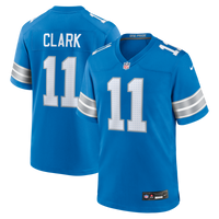 Detroit Lions Damone Clark Nike Blue Team Game Jersey