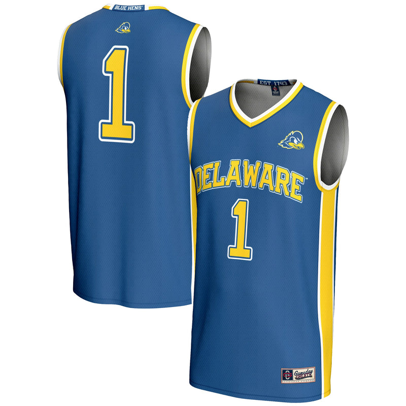 #1 Delaware Fightin' Blue Hens GameDay Greats Lightweight Basketball Jersey - Blue