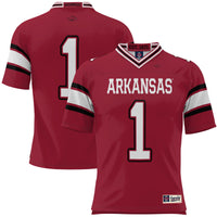 #1 Arkansas Razorbacks GameDay Greats Football Jersey - Cardinal