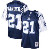 Dallas Cowboys Deion Sanders Mitchell & Ness Navy Big & Tall 1995 Retired Player Replica Jersey