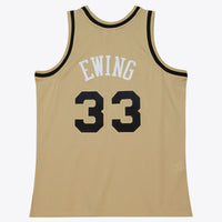 New York Knicks Mitchell & Ness Patrick Ewing 1991 Swingman Jersey - Khaki