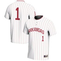 #1 Arkansas Razorbacks GameDay Greats Lightweight Softball Jersey - White