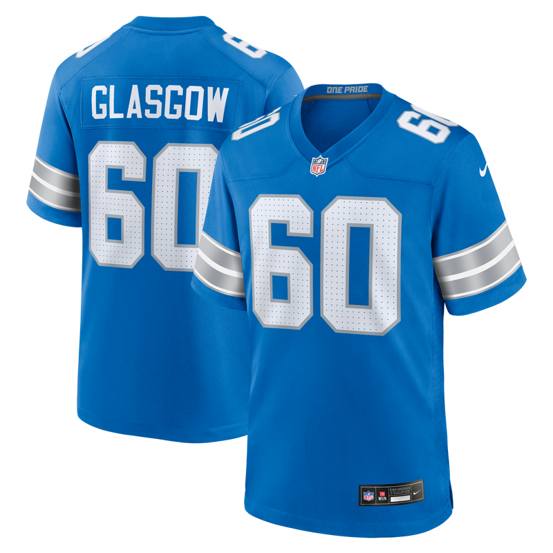 Detroit Lions Graham Glasgow Nike Blue Team Game Jersey