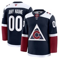 Colorado Avalanche Fanatics Navy Alternate Premium Custom Jersey