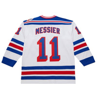 New York Rangers Mark Messier White 1993-94 Power Play Jersey